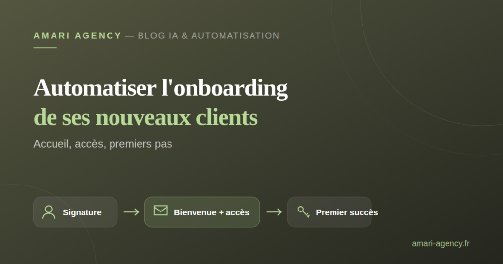 Automatiser l'onboarding de ses nouveaux clients
