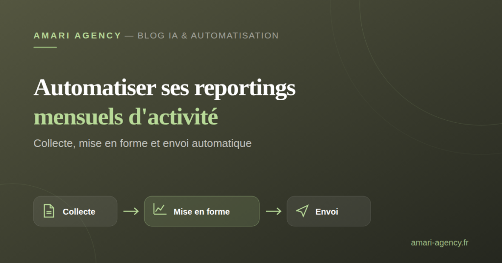 Automatiser ses reportings mensuels d'activité