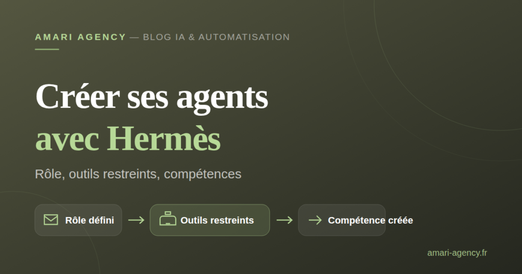 Comment créer ses premiers agents IA avec Hermès