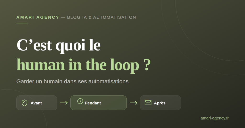 C'est quoi le human in the loop ? Garder un humain dans ses automatisations