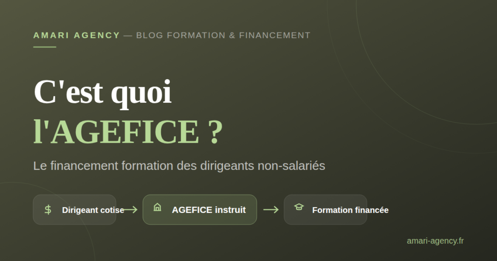 Illustration : C'est quoi l'AGEFICE, le financement formation des dirigeants non-salariés