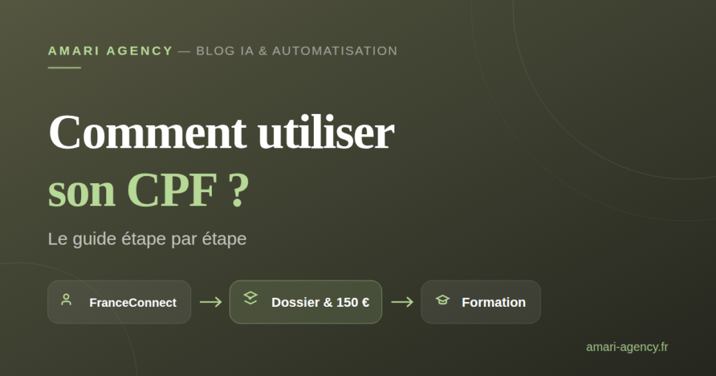 Comment utiliser son CPF ? Le guide étape par étape