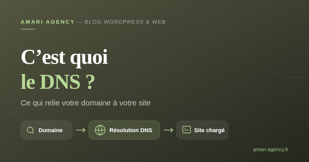 C’est quoi le DNS ? Ce qui relie votre domaine à votre site — Amari Agency