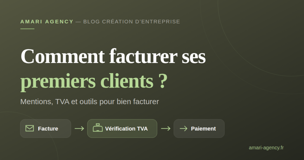 Illustration de l'article : comment facturer ses premiers clients, mentions obligatoires et TVA