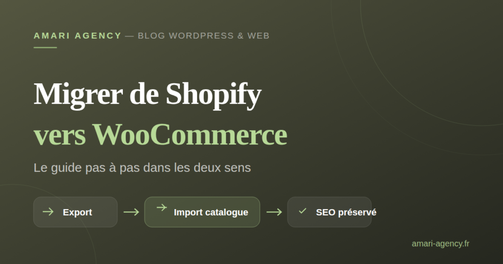Comment migrer de Shopify vers WooCommerce (ou l'inverse) ?