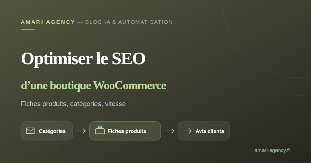 Illustration de l'optimisation SEO d'une boutique WooCommerce
