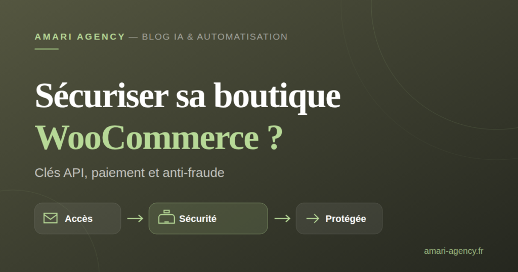 Comment sécuriser sa boutique WooCommerce, illustration Amari Agency
