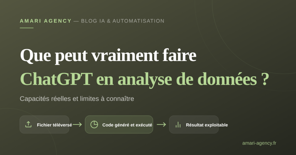 Que peut vraiment faire ChatGPT en analyse de données ?