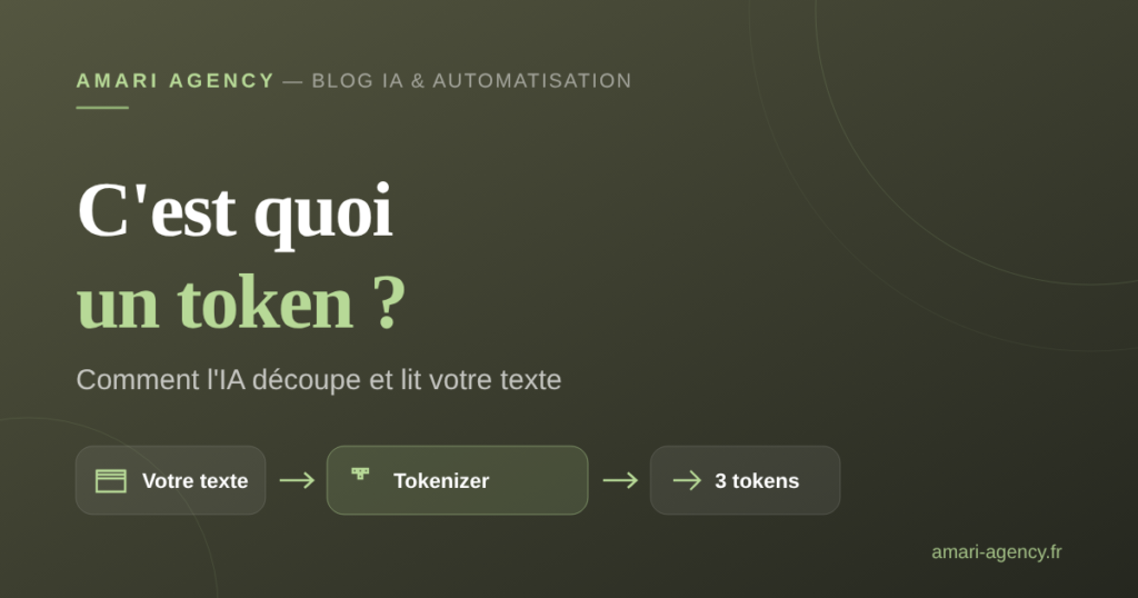Visuel article : C'est quoi un token ? Comment l'IA découpe et lit votre texte
